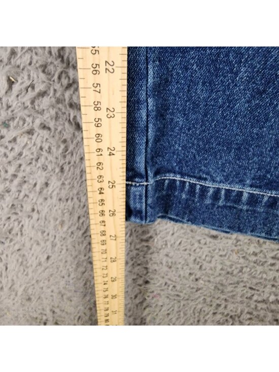 dELiAs Jeans Womens XS Blue Mid Cotton Polyester Denim Wide Leg Cropped - Picture 4 of 10